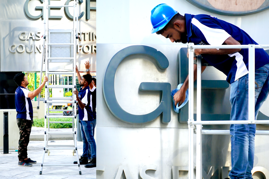 Sign Board Cleaning